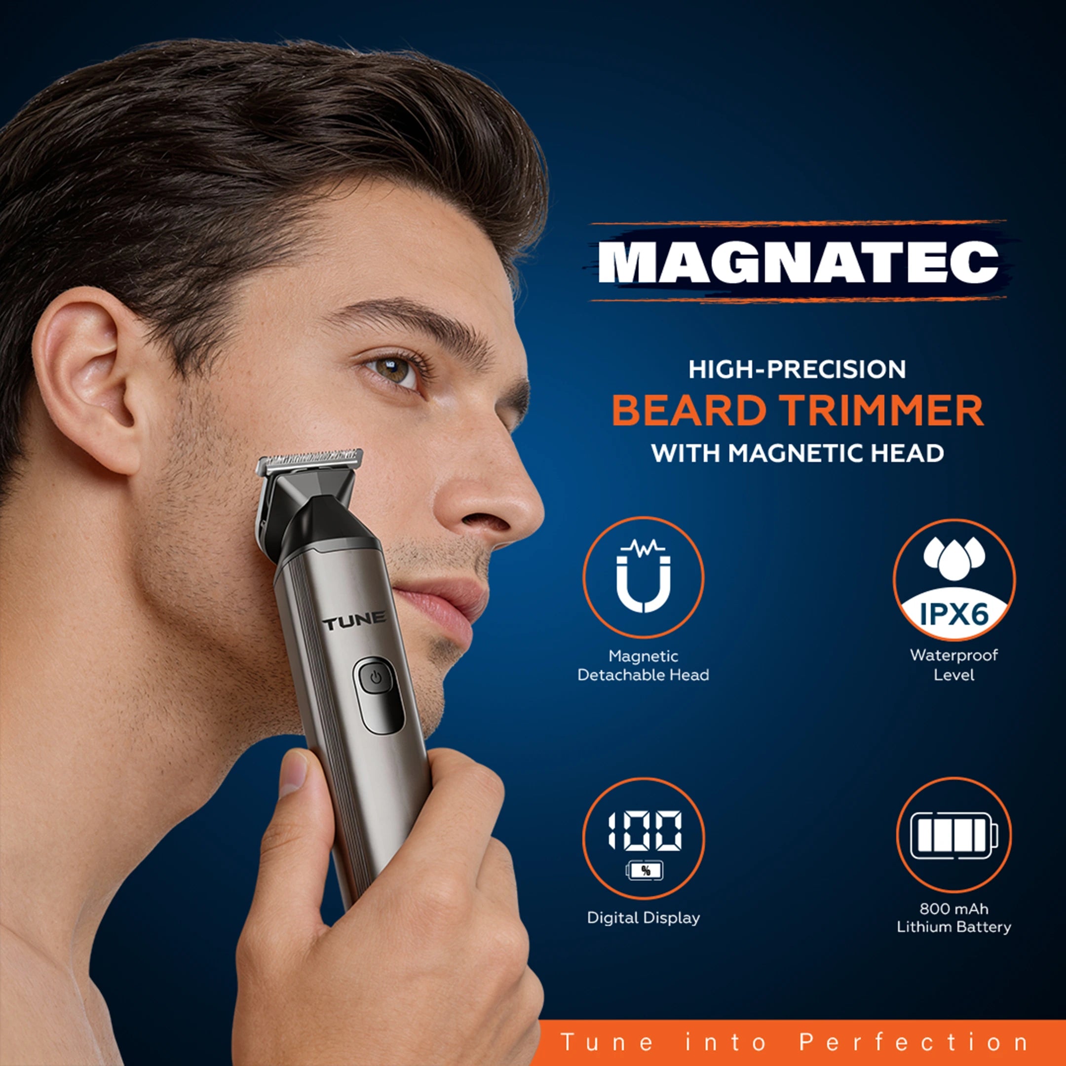 Tune Magnatec Premium Hair Trimmer - TR402