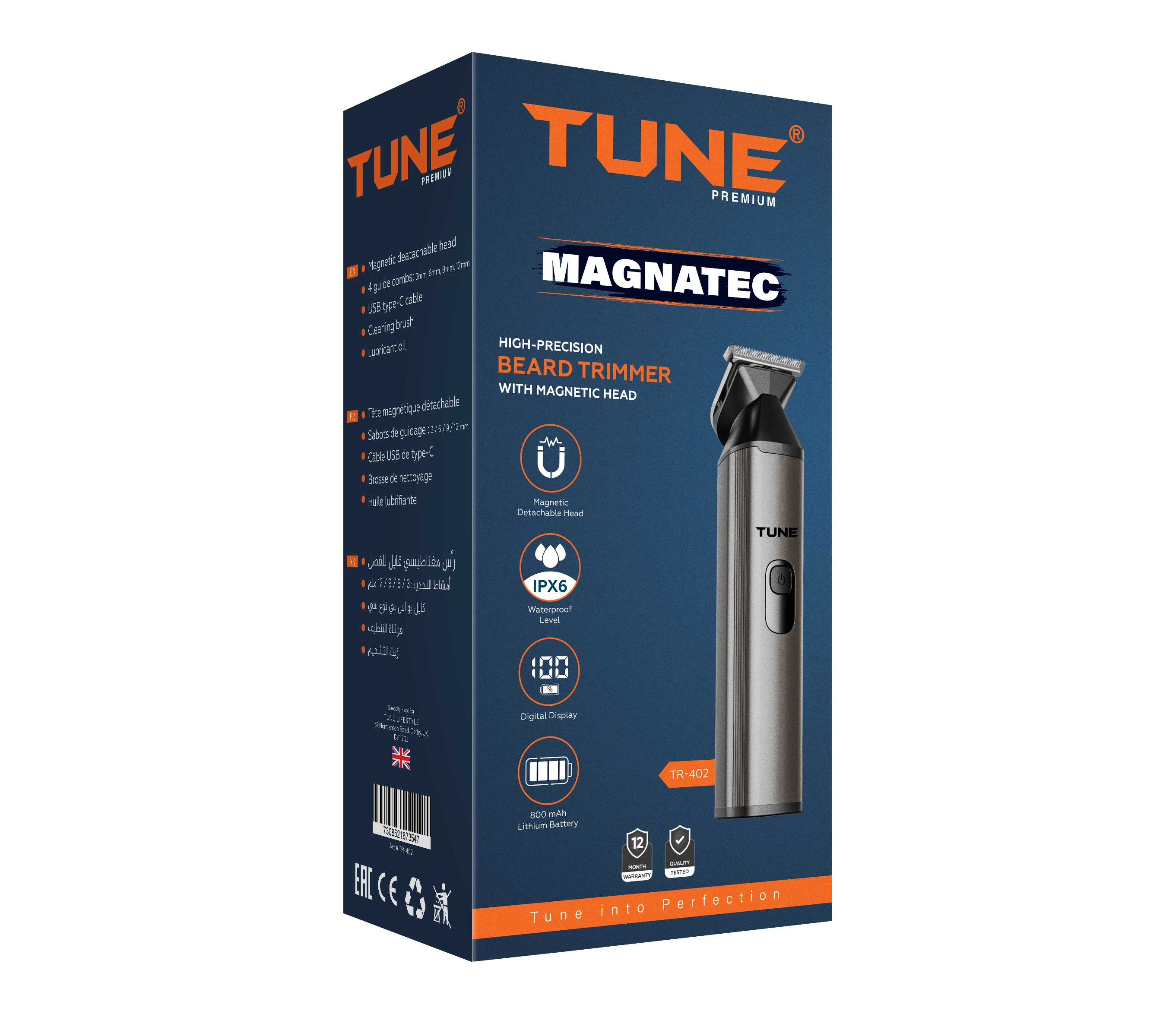 Tune Magnatec Premium Hair Trimmer - TR402